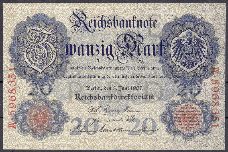 Banknoten - Die deutschen Banknoten ab 1871 nach Rosenberg - Deutsches Reich, 18...