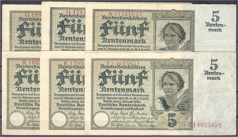 Banknoten - Die deutschen Banknoten ab 1871 nach Rosenberg - Deutsches Reich, 18...