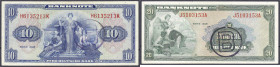 Banknoten - Die deutschen Banknoten ab 1871 nach Rosenberg - Westliche Besatzungszonen und BRD, ab 1948
2 Scheine:10 u. 20 Deutsche Mark 1948. Serie ...