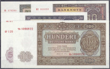 Banknoten - Die deutschen Banknoten ab 1871 nach Rosenberg - Sowjetische Besatzungszone und DDR, 1948-1989
Kompletter Satz der Banknotenserie (DDR-Dr...