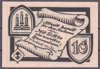 Banknoten - Deutsches Notgeld und KGL - Berlin (Brandenburg)
8. Pfadfinderabteilung 10 (Pfg.) ohne Wertbezeichnung und o.D. (1922). Rosafarbenes Papi...