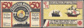 Banknoten - Deutsches Notgeld und KGL - Bremen (Bremen)
Bund der Auslanddeutschen, 50 Pfg. 1.10.1921, ohne KN. I- Lindman 156.2.4. Grab./Mehl 164.1.b...