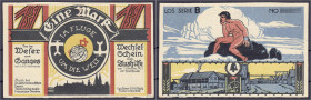 Banknoten - Deutsches Notgeld und KGL - Bremen (Bremen)
Bund der Auslanddeutschen, 1 Mark 1.10.1921, ohne KN. I- Lindman 156.2.5. Grab./Mehl 164.1.b.
