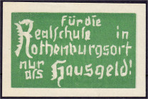 Banknoten - Deutsches Notgeld und KGL - Hamburg (Hamburg)
Realschule Rothenburgsort, 1 Mk. o.D. I-, sehr selten Lindman 532.