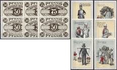 Banknoten - Deutsches Notgeld und KGL - Hamburg (Hamburg)
Schönfelder & Co., Reklame Notgeldverlag, 6 Scheine: 5 X 50 u. 1 X 75 Pfg. o.D. Gültig bis ...