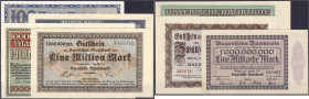 Banknoten - Deutsches Notgeld und KGL - München (Bayern)
Bayerische Noten- und Staatsbank, insgesamt 7 Scheine aus 1922 - 1923. 100 Mark, 1000 Mark, ...