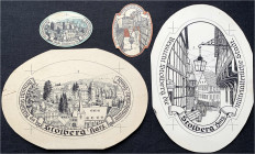 Banknoten - Deutsches Notgeld und KGL - Stolberg a. Harz (Sachsen)
4 einseitige, ovale Probedrucke bzw. Entwürfe der Stadt, vermutlich Rs. 2 X Stadta...