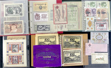 Banknoten - Lots - Deutschland
Bielefeld, Ausnahmesammlung aus einem Nachlass. Insgesamt 240 Notgeldscheine aus Papier und besonderer Art, darunter P...