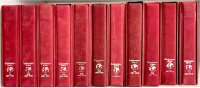 Banknoten - Lots - Allgemein
Banknoten-Briefe-Alben aus aller Welt, 11 rote original Alben mit insgesamt ca. 360 Stück. Dabei Arabische Länder, China...