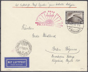 4 Mark Polarfahrt 1931, sauber gestempelt auf Brief. Mi. 1.100,-€. Brief. Michel 458.