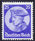 25 Pf. Friedrich der Große 1933, postfrische Erhaltung. Mi. 310,-€. ** Michel 481.