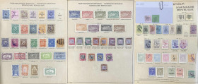Dominikanische Republik 1865/1901 */gest.: Alte Sammlung nur Klassikausgaben auf Blättern inkl. Nr. 1 und 2, Nr. 4, Nr. 6/10, Nr. 18, sowie diversen a...