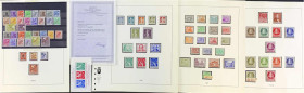 Berlin 1948-1971 **: Bis auf 3 M. und 5 M Schwarzaufdruck komplette Sammlung , in postfrischer Erhaltung, Nr. 21-34 mit Fotoattest Schlegel BPP, dabei...