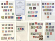 Berlin 1948-1990 **/gest.: Komplette postfrische und kpl. gestempelte Sammlung in 2 Ringbindern auf Vordruckblättern aus einem Nachlaß, der Rotaufdruc...