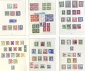 Bundesrepublik 1949-2001 **/gest.: Schöne Sammlung in 6 Vordruckalben ab 1949 komplett in postfrischer und gestempelter Erhaltung, der Posthornsatz ge...