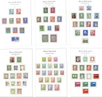Bundesrepublik 1949-2005 **: Komplette Sammlung in postfrischer Erhaltung (ohne Posthorn), insgesamt 3 Vordruckalben von Leuchtturm, die Höhe der post...