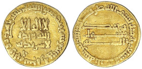 Orientalische Goldmünzen - Abbasiden - Harun, 786-809 (AH 170-193)
Dinar AH 173 = 789/790. Ohne Münzstättenangabe (Bagdad). 4,11 g. sehr schön, etwas...