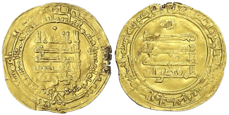 Orientalische Goldmünzen - Abbasiden - Al Muqtadir, 908-932 (AH 295-320)
Dinar ...