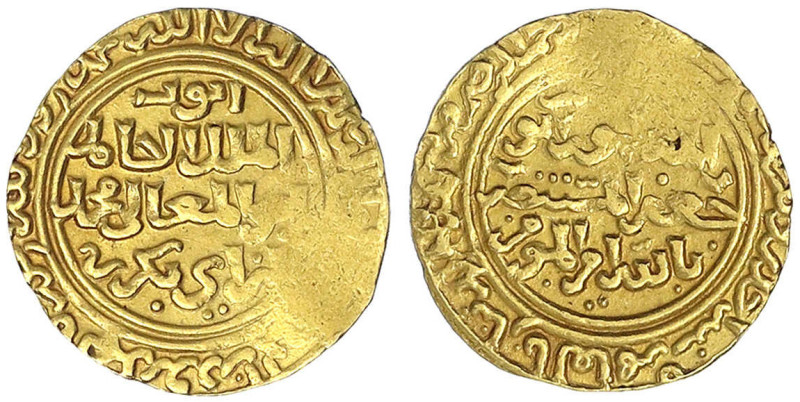 Orientalische Goldmünzen - Ayyubiden - Al Adil I. Abu Bakr, 1200-1218 (AH 596-61...