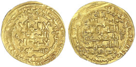 Orientalische Goldmünzen - Ghaznawiden - Masud I. Nizam al-Din ibn Mahmud 1030-1041 (AH 421-432)
Dinar AH 423 = 1032/1033, Nishapur. 3,78 g. sehr sch...