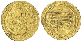 Orientalische Goldmünzen - Tuluniden in Ägypten und Syrien - Khumarawayh bin Ahmad, 883-895 (AH 270-282)
Dinar AH 278 = 891/892, Misr. 3,72 g. sehr s...