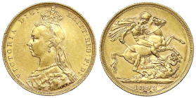 Ausländische Goldmünzen und -medaillen - Australien - Victoria, 1837-1901
Sovereign 1893 M, Melbourne. 7,99 g. 917/1000. sehr schön Spink. 3867C.