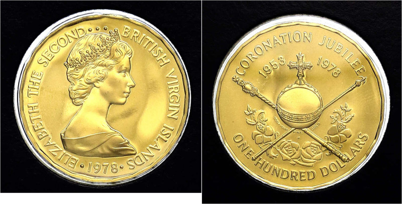 Ausländische Goldmünzen und -medaillen - Britische Jungferninseln - Elisabeth II...