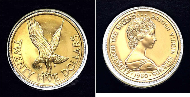 Ausländische Goldmünzen und -medaillen - Britische Jungferninseln - Elisabeth II...