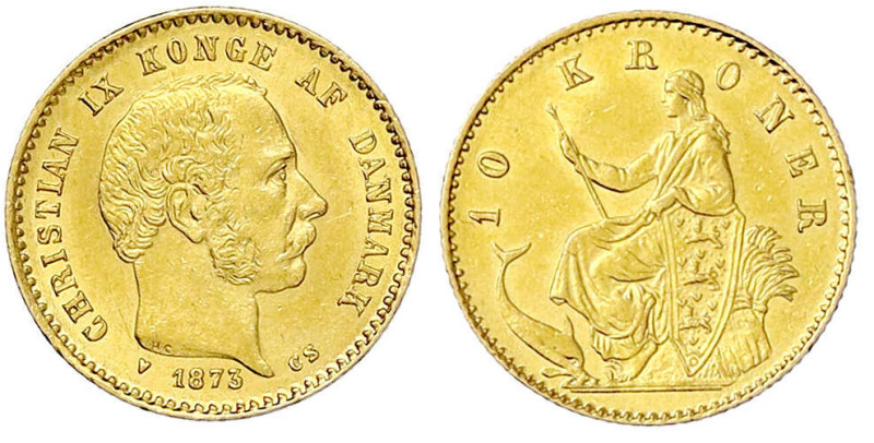Ausländische Goldmünzen und -medaillen - Dänemark - Christian IX., 1863-1906
10...