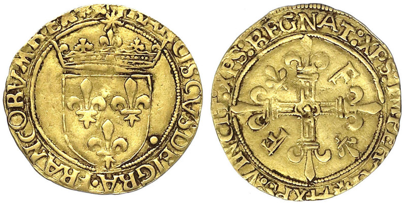 Ausländische Goldmünzen und -medaillen - Frankreich - Francois I., 1515-1547
Ec...