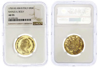 Ausländische Goldmünzen und -medaillen - Italien-Neapel u. Sizilien - Karl III. von Bourbon, 1734-1759
6 Dukati 1755, Neapel. Im NGC-Blister mit Grad...
