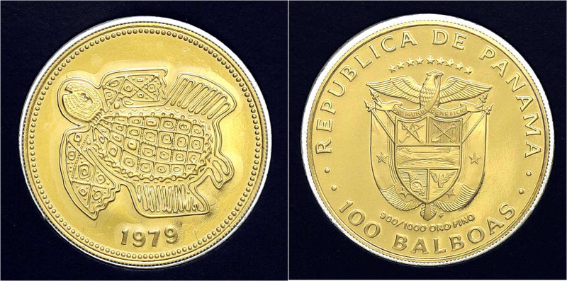 Ausländische Goldmünzen und -medaillen - Panama - Republik, seit 1903
100 Balbo...