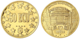 Gold der Habsburger Erblande und Österreichs - Republik Österreich - 2. Republik, seit 1945
50 Ecu 1994. Schloß Schönbrunn. 6,80 g. 900/1000. Geprägt...