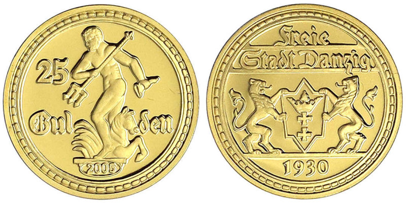 Gold der deutschen Kolonien u. Nebengebiete - Danzig - Freie Stadt, 1920-1939
N...