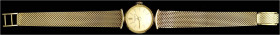 Uhren aus Gold - Armbanduhren - 
Damen-Armbanduhr BAUME & MERCIER Gelbgold 750/1000 mit Armband ESZEHA. Länge 13,5 cm, Lunette 16 mm. Handaufzug. 27,...