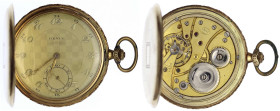 Uhren aus Gold - Taschenuhren - 
Herren-Savonette Gelbgold 585/1000, Revue G.T. Waldenbourg, Schweiz 1894/1934. Alle Deckel Gold. Handaufzug. 52 mm; ...