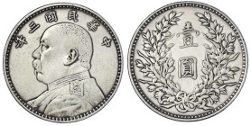 CHINA und Südostasien - China - Republik, 1912-1949
Dollar (Yuan) Jahr 3 = 1914. Präsident Yuan Shih-kai. sehr schön, gereinigt Lin Gwo Ming 63. Yeom...