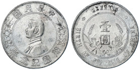 CHINA und Südostasien - China - Republik, 1912-1949
Dollar (Yuan) o.J., geprägt 1928. Birth of Republic. Präsident Sun Yat-Sen. sehr schön, berieben ...