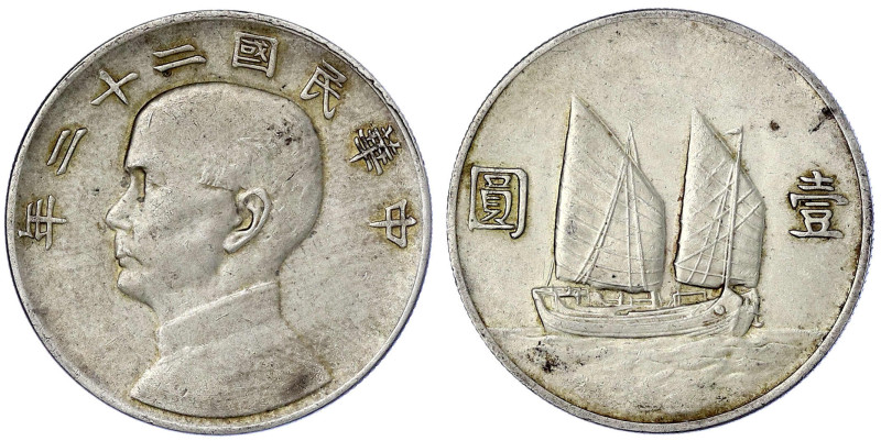 CHINA und Südostasien - China - Republik, 1912-1949
Dollar (Yuan) Jahr 22 = 193...