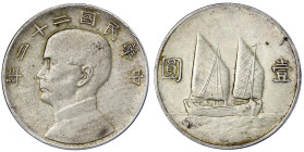 CHINA und Südostasien - China - Republik, 1912-1949
Dollar (Yuan) Jahr 22 = 1933. vorzüglich Lin Gwo Ming 109. Yeoman 345.