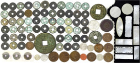 CHINA und Südostasien - China - Lots bis 1949
92 Stück: 60 Cashmünzen Nördl. Sung bis Qing, ein Zehner des Hui Zing, 20 Cents Kwangtung, Yunnan 1/2 D...