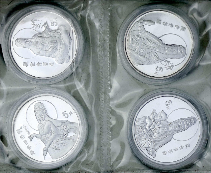 CHINA und Südostasien - China - Volksrepublik, seit 1949
4 X 5 Yuan Silber (1/2...