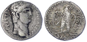 Provinzialrömische Münzen - Syrien - Antiochia
Tetradrachme Jahr 10 = 63/64. Belorb. Kopf r./Adler auf Blitzbündel r. 14,60 g. fast sehr schön Prieur...