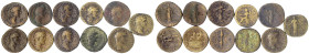 Römische Münzen - Kaiserzeit - Antoninus Pius, 138-161
11 Sesterzen: Victoria in Quadriga, geflügelte Blitze, usw. gering erhalten bis schön/sehr sch...