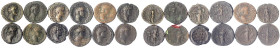 Römische Münzen - Kaiserzeit - Antoninus Pius, 138-161
12 Bronzemünzen: 10 Asses, 2 Dupondii. Fortuna, Bonus Eventus, Primi Decennales, usw. schön bi...