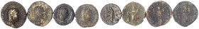 Römische Münzen - Kaiserzeit - Philippus I. Arabs, 244-249
4 Bronzemünzen: As und 3 Sesterzen. Annona, Pax, Liberalitas, Felicitas. schön/sehr schön ...