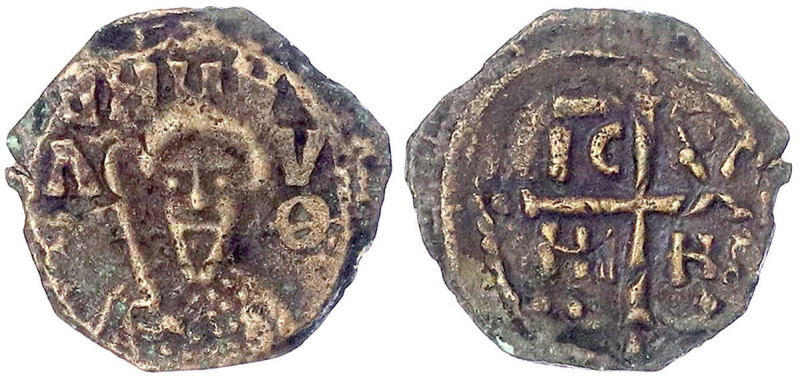 Kreuzfahrer - Antiochia - Tancred, 1104-1112
Follis. Brustbild Tancred v.v. mit...