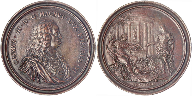 Ausländische Münzen und Medaillen - Italien-Toskana - Cosimo III., 1670-1723
Br...