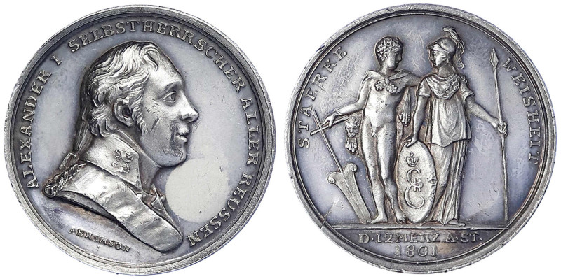 Ausländische Münzen und Medaillen - Russland - Alexander I., 1801-1825
Silberme...