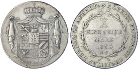Altdeutsche Münzen und Medaillen - Anhalt-Bernburg - Alexius Friedrich Christian, 1796-1834
Konventionstaler 1806 HS (Hans Schlüter), Silberhütte im ...